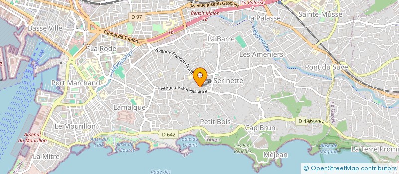 localisation de l'entreprise MADAME FLORENCE BOUQUET  TOULON