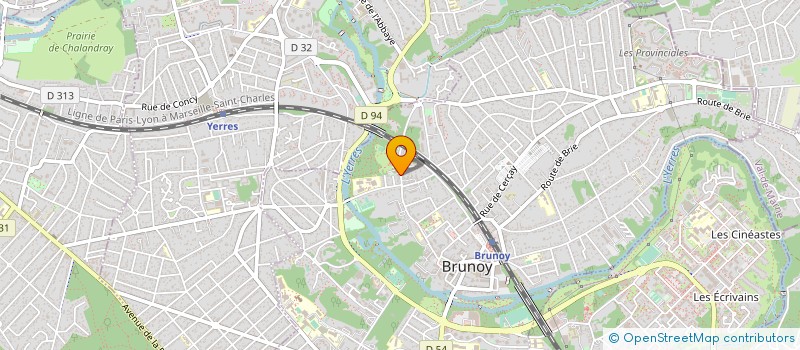 localisation de l'entreprise MADAME FLORENCE BOURDIER à BRUNOY