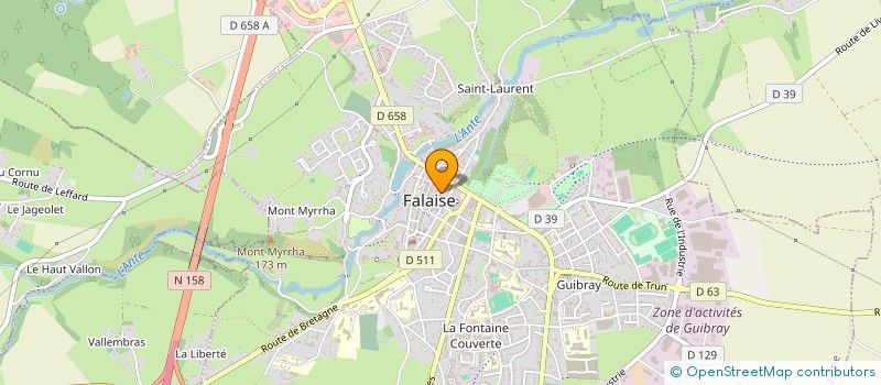localisation de l'entreprise MADAME FLORENCE BOURDREL à FALAISE
