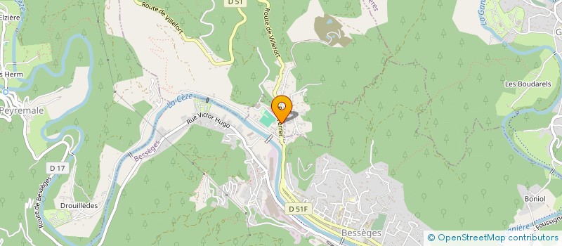 localisation de l'entreprise MADAME FLORENCE BOUTET  BESSEGES