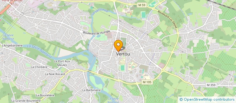 localisation de l'entreprise MADAME FLORENCE BOUVIER  VERTOU