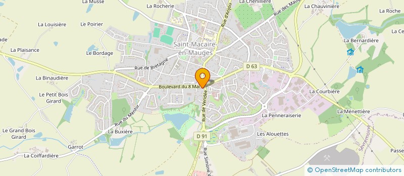 localisation de l'entreprise MADAME FLORENCE BRANGEON à SEVREMOINE