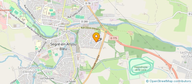 localisation de l'entreprise MADAME FLORENCE BRIANCEAU  SEGRE-EN-ANJOU BLEU