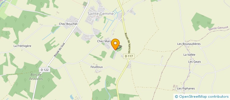 localisation de l'entreprise MADAME FLORENCE BRUGIERE  SAINTE-GEMME