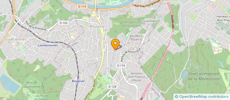 localisation de l'entreprise MADAME FLORENCE BUHLER  BOUGIVAL