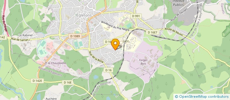 localisation de l'entreprise MADAME FLORENCE BUQUET  EGLETONS