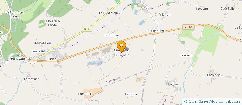 localisation de l'entreprise MADAME FLORENCE CADORET  GUERLEDAN