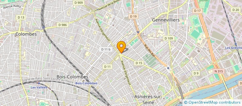 localisation de l'entreprise MADAME FLORENCE CAILLET à ASNIERES-SUR-SEINE