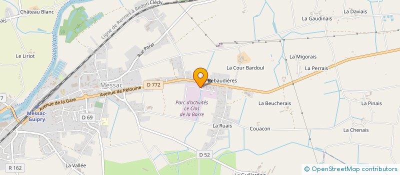 localisation de l'entreprise MADAME FLORENCE CALIPPE  GUIPRY-MESSAC