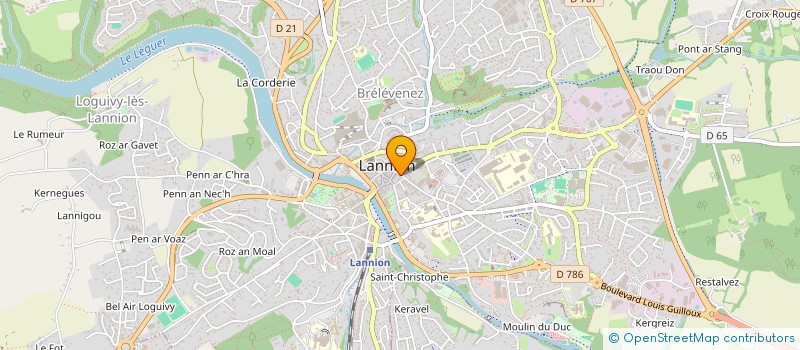 localisation de l'entreprise MADAME FLORENCE CAMPION à LANNION