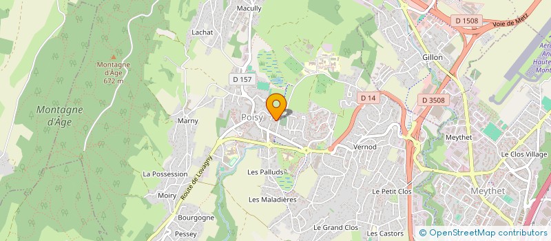 localisation de l'entreprise MADAME FLORENCE CARON  POISY