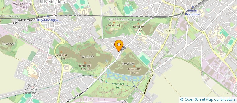 localisation de l'entreprise MADAME FLORENCE CARON  HENIN-BEAUMONT