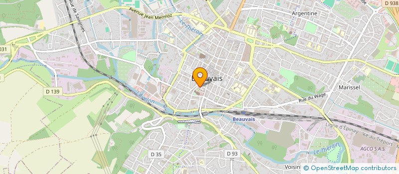 localisation de l'entreprise MADAME FLORENCE CARRE  BEAUVAIS