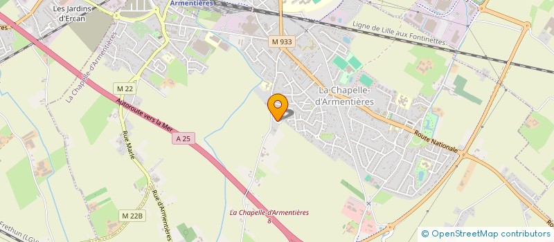 localisation de l'entreprise MADAME FLORENCE CASSIN  LA CHAPELLE-D'ARMENTIERES