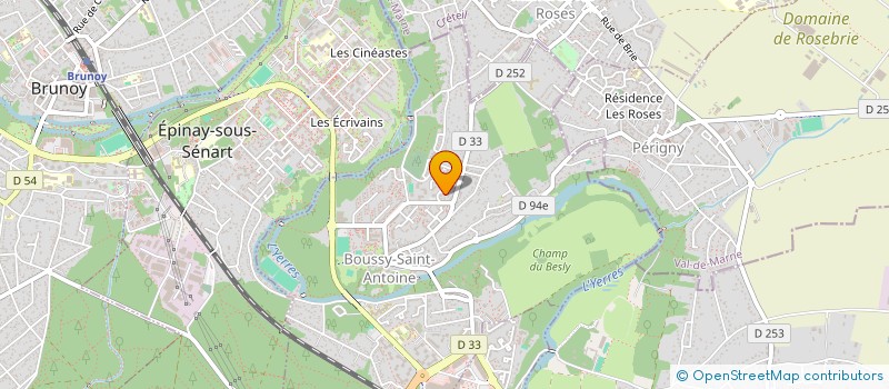 localisation de l'entreprise MADAME FLORENCE CAYZERGUES  BOUSSY-SAINT-ANTOINE