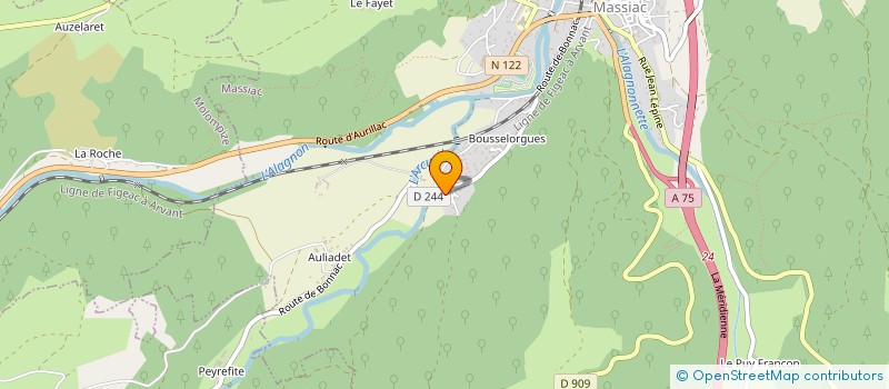 localisation de l'entreprise MADAME FLORENCE CHADELAT à MASSIAC