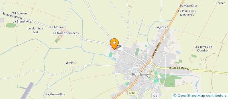 localisation de l'entreprise MADAME FLORENCE CHAMBLET  PONTLEVOY