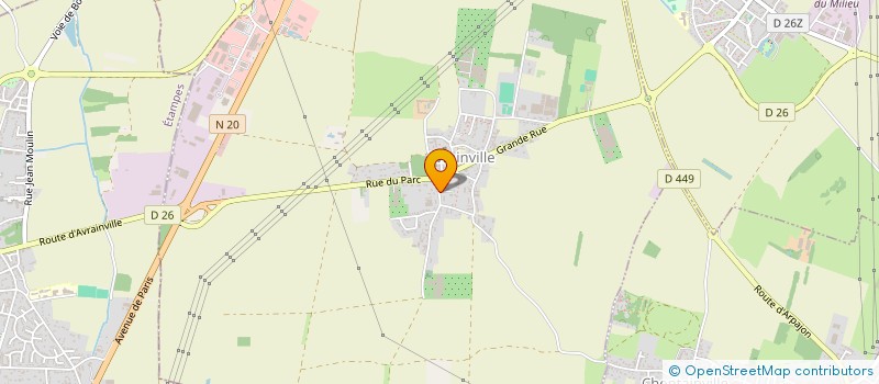 localisation de l'entreprise MADAME FLORENCE CHAMPEIX  AVRAINVILLE