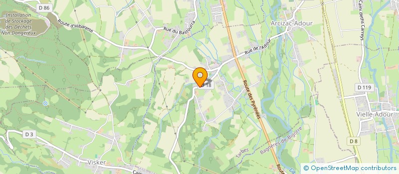 localisation de l'entreprise MADAME FLORENCE CHANTREAU  ARCIZAC-ADOUR