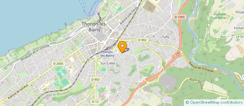 localisation de l'entreprise MADAME FLORENCE CHATELLAIN à THONON-LES-BAINS