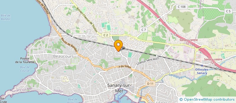 localisation de l'entreprise MADAME FLORENCE CHAUMERON  SANARY-SUR-MER