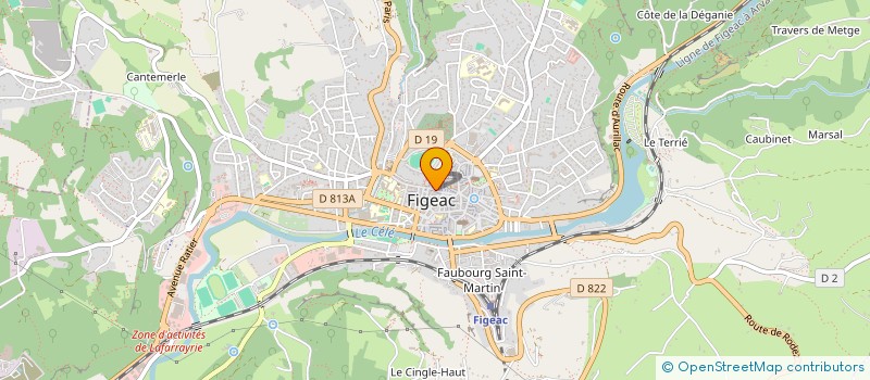 localisation de l'entreprise MADAME FLORENCE CHAUVET  FIGEAC