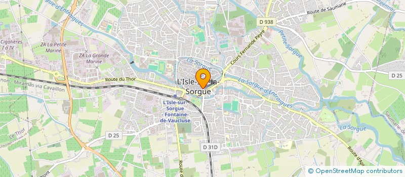 localisation de l'entreprise MADAME FLORENCE CHOSSON à L'ISLE-SUR-LA-SORGUE