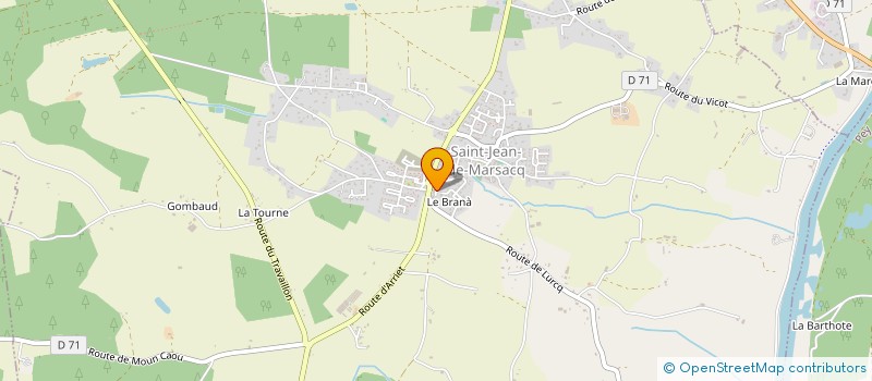 localisation de l'entreprise MADAME FLORENCE CIBLAC  SAINT-JEAN-DE-MARSACQ