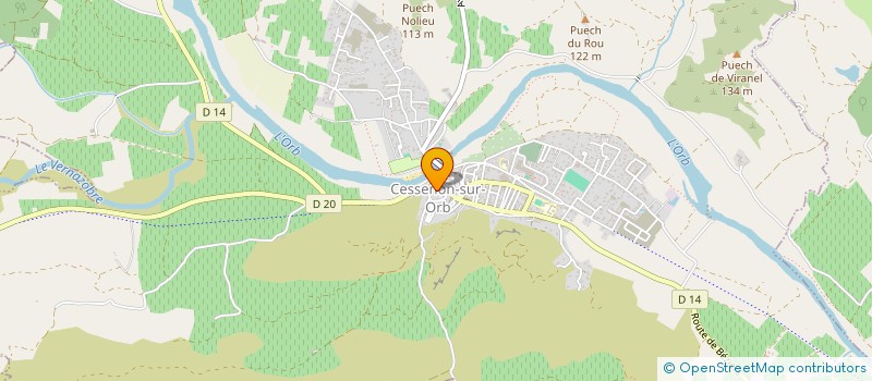 localisation de l'entreprise MADAME FLORENCE CLAVAGUERA  CESSENON SUR ORB