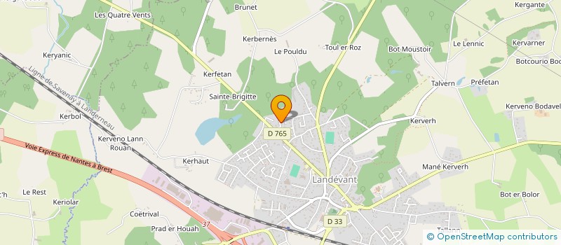 localisation de l'entreprise MADAME FLORENCE CLAVIE  LANDEVANT