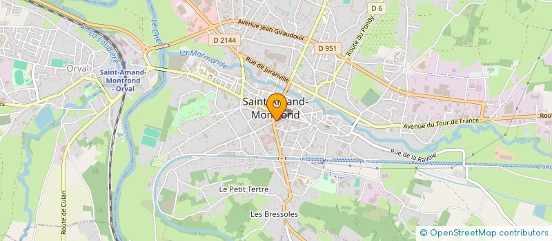 localisation de l'entreprise MADAME FLORENCE CLOSSET à SAINT-AMAND-MONTROND