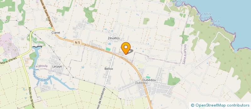 localisation de l'entreprise MADAME FLORENCE CLOTAIRE à LE MOULE