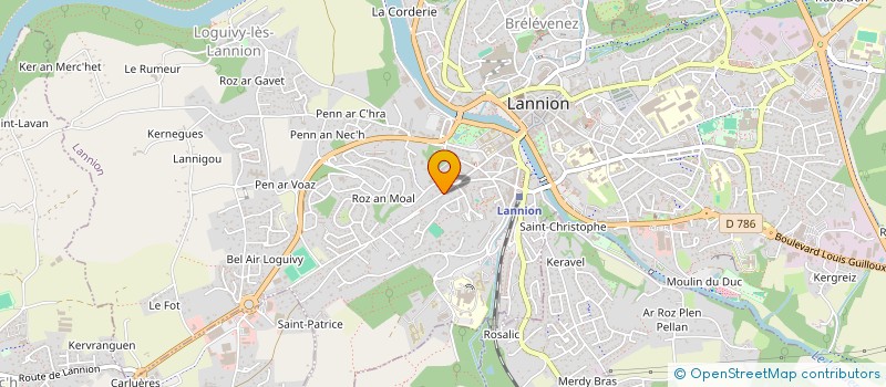 localisation de l'entreprise MADAME FLORENCE COCQ à LANNION