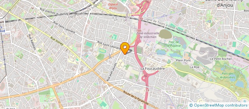 localisation de l'entreprise MADAME FLORENCE COUBARD à ANGERS