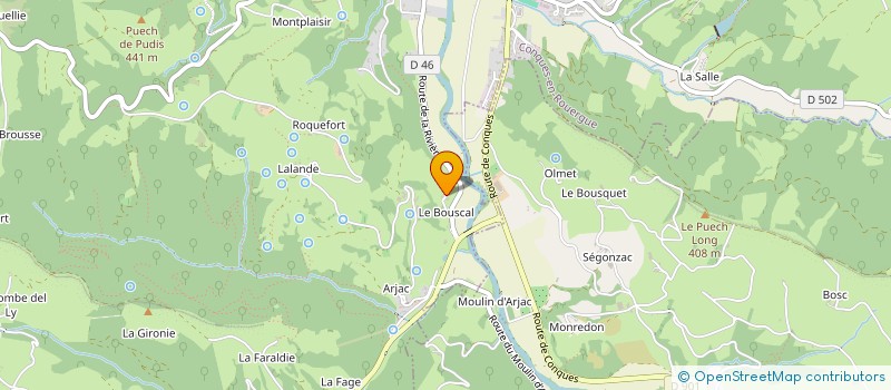 localisation de l'entreprise MADAME FLORENCE COULY-CANNES  CONQUES-EN-ROUERGUE