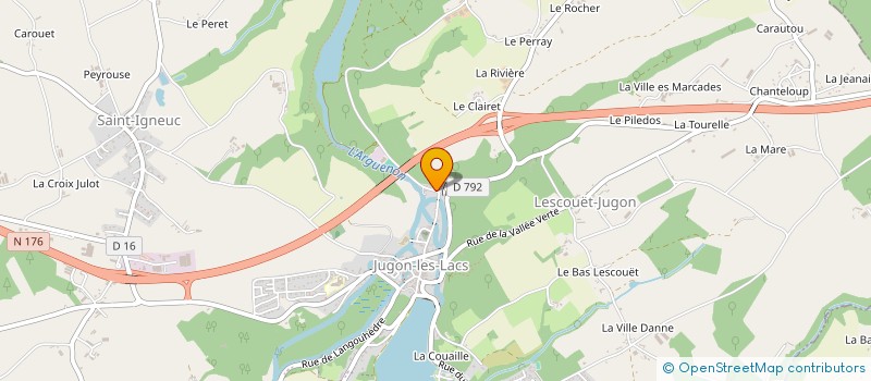 localisation de l'entreprise MADAME FLORENCE COUMAILLLEAU  JUGON-LES-LACS