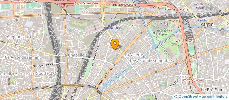 localisation de l'entreprise MADAME FLORENCE COUVRIL  PARIS 19