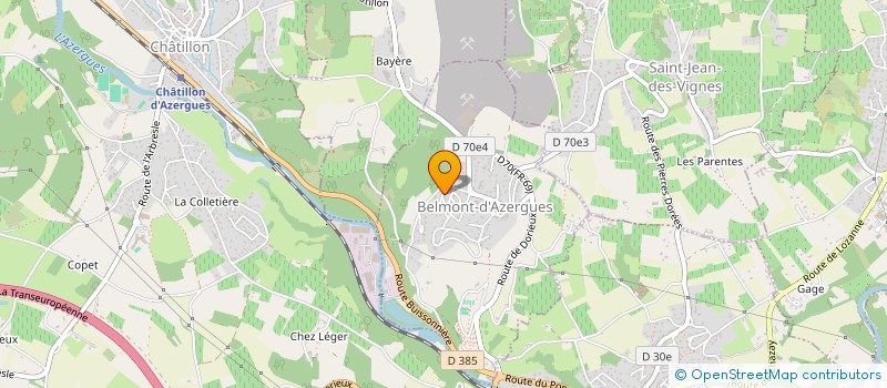 localisation de l'entreprise MADAME FLORENCE CRANSAC  BELMONT-D'AZERGUES