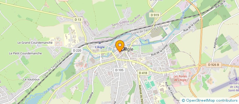 localisation de l'entreprise MADAME FLORENCE CREMERE  L'AIGLE