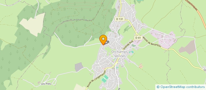 localisation de l'entreprise MADAME FLORENCE CRINQUAND  ORCHAMPS-VENNES
