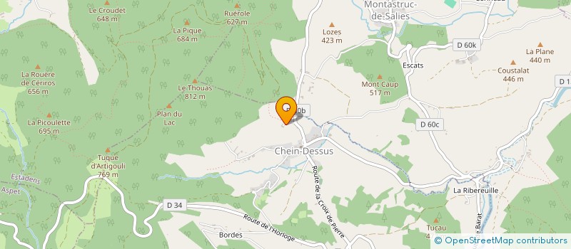 localisation de l'entreprise MADAME FLORENCE CUGNY  CHEIN-DESSUS