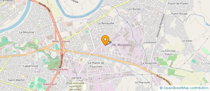 localisation de l'entreprise MADAME FLORENCE DA ROSA à ALBI