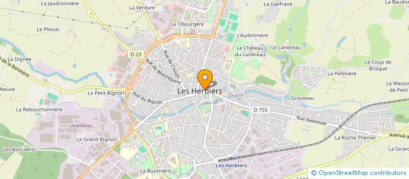 localisation de l'entreprise MADAME FLORENCE DAGONEAU  LES HERBIERS