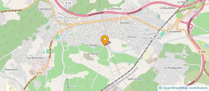 localisation de l'entreprise MADAME FLORENCE DAMIRON  LE CANNET-DES-MAURES