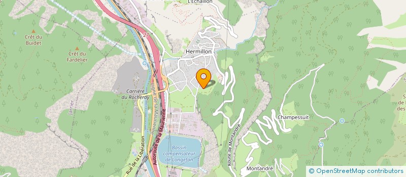 localisation de l'entreprise MADAME FLORENCE DARBEL  LA TOUR-EN-MAURIENNE