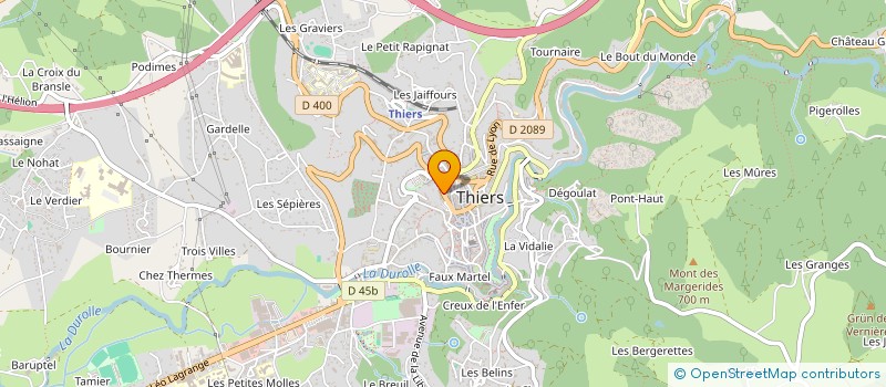 localisation de l'entreprise MADAME FLORENCE DATESSEN  THIERS