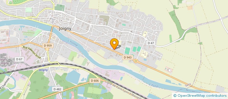 localisation de l'entreprise MADAME FLORENCE DAVANNE  JOIGNY