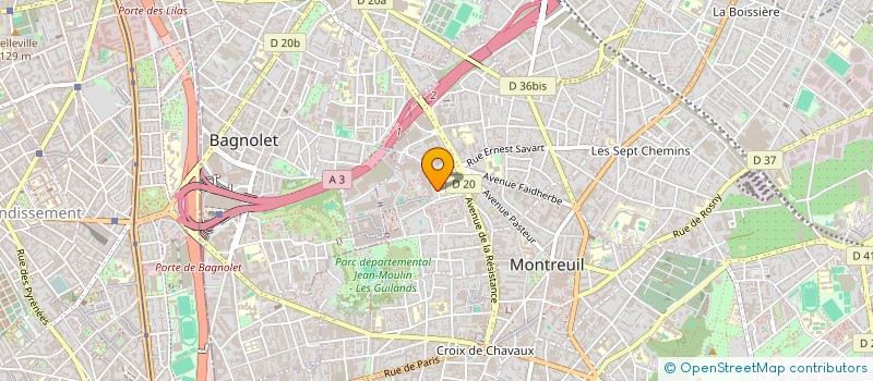 localisation de l'entreprise MADAME FLORENCE DE GROOTE à MONTREUIL
