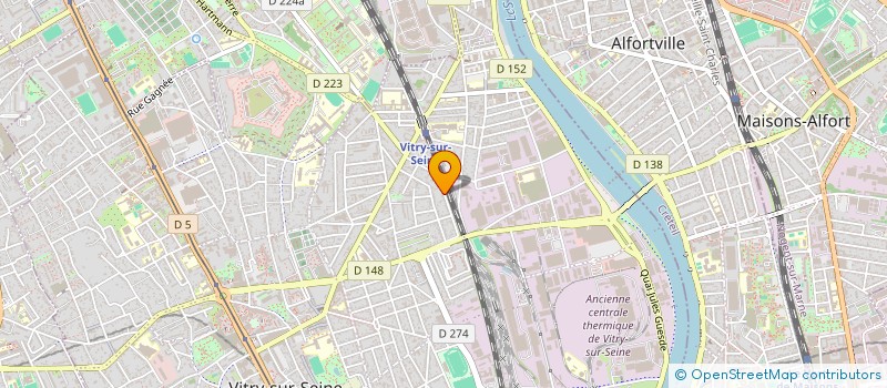 localisation de l'entreprise MADAME FLORENCE DE MERITENS  VITRY-SUR-SEINE