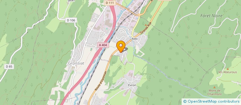 localisation de l'entreprise MADAME FLORENCE DEDENIS  GROISSIAT